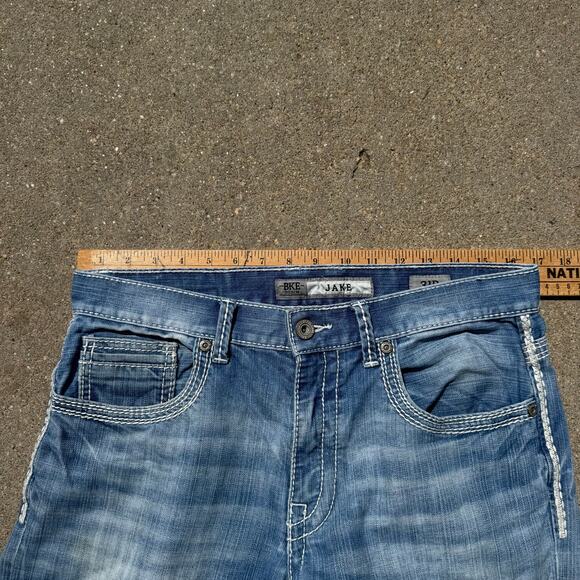 Buckle BKE Jake 31R Straight Leg Stretch Light Blue Jeans - Picture 5 of 10